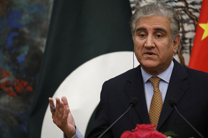 Shah Mehmood Qureshi, utanríkisráðherra Pakistan.