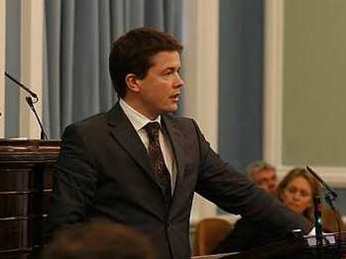 Björgvin G. Sigurðsson viðskiptaráðherra.