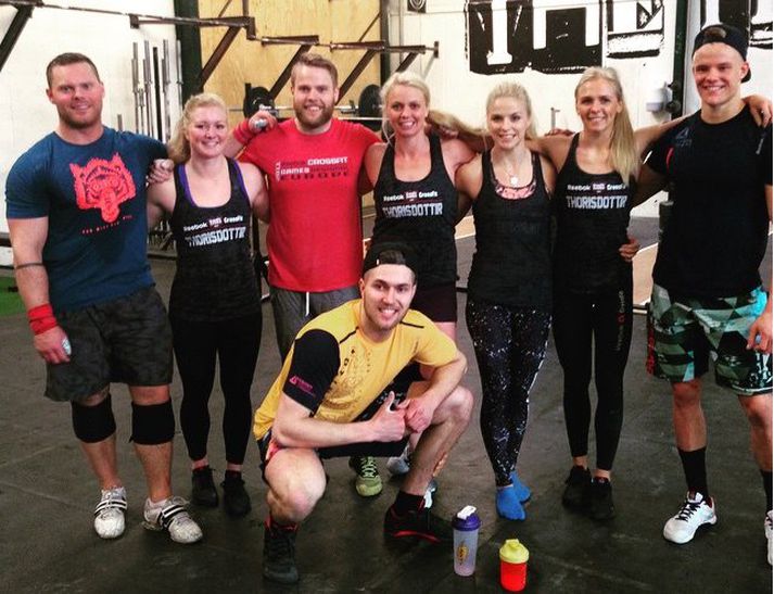 Aðalmenn CrossFit Reykjavíkur ásamt varamönnum.