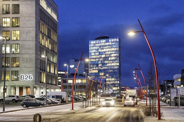 LED-ljós hafa þegar verið sett upp á nokkrum stöðum í borginni, þar á meðal í Borgartúni.