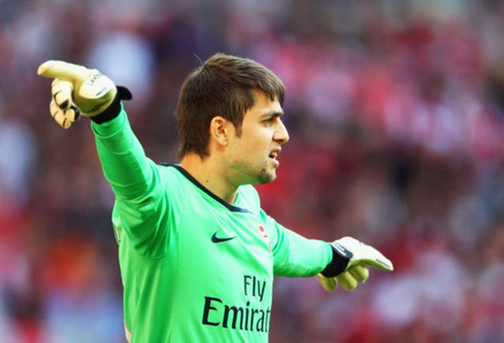 Lukasz Fabianski í leik með Arsenal.