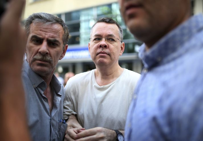 Presturinn Andrew Brunson hefur setið í fangelsi í Tyrklandi í eitt og hálft ár.