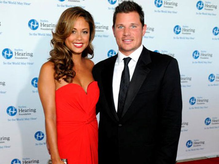 Vanessa Minnillo og Nick Lachey. MYND/Cover Media