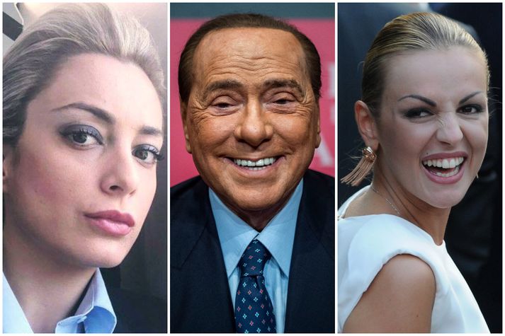 Marta Fascina, Silvio Berlusconi og Francesca Pascale.