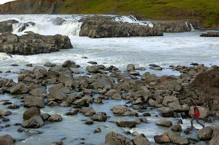 Frá Urriðafossi í Þjórsá.