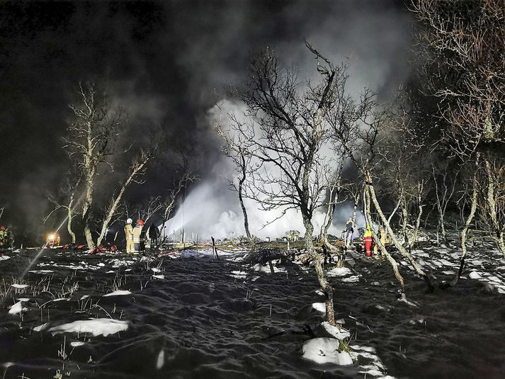 Sumarbústaðurinn brann til grunna aðfaranótt laugardags.