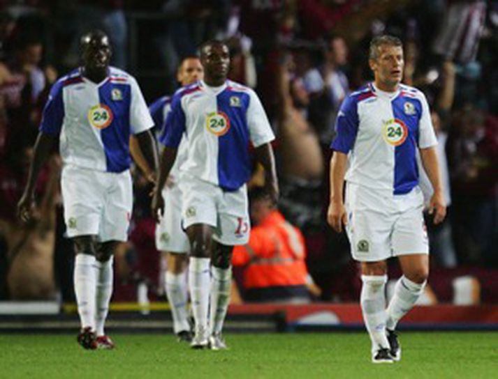 Blackburn féll úr keppni gegn lægra skrifuðum andstæðingum í kvöld