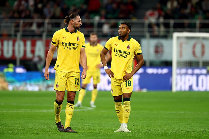 Adrien Rabiot og Christopher Nkunku þurftu að þola tap með AC Milan í kvöld.