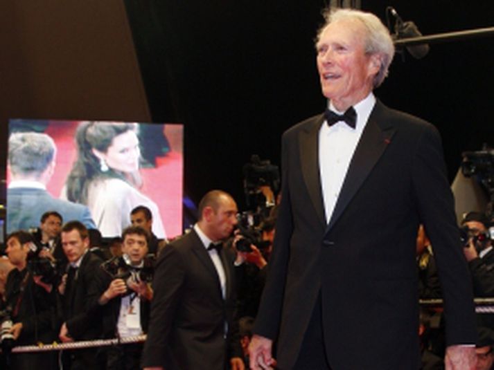 Clint Eastwood fékk heiðursverðlaun á Cannes. Mynd/ AFP.