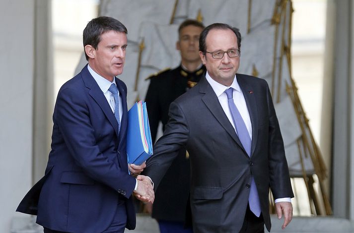 Valls og Hollande.