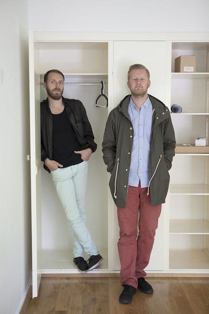 Skipuleggjendur hátíðarinnar Pan Thorarensen ásamt Andra Má Arnlaugssyni.