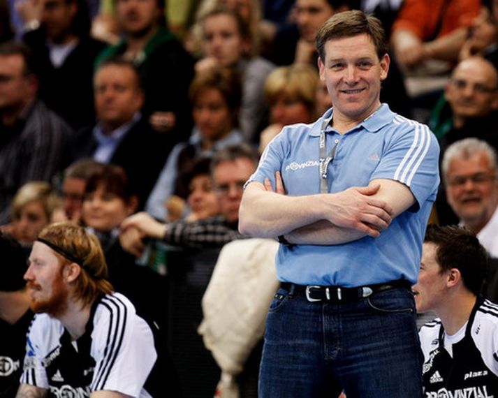 Alfreð Gíslason getur leyft sér að brosa í kvöld.