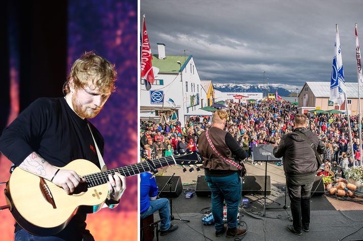 Tónleikar Ed Sheeran verða sama dag og Fiskidagurinn mikli er haldinn.