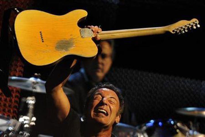 Bruce Springsteen á tónleikum.