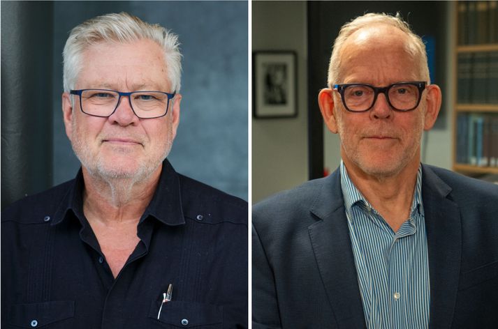 Stefán Jón Hafstein, stjórnarformaður Ríkisútvarpsins, og Sigurður G. Guðjónsson, lögmaður.