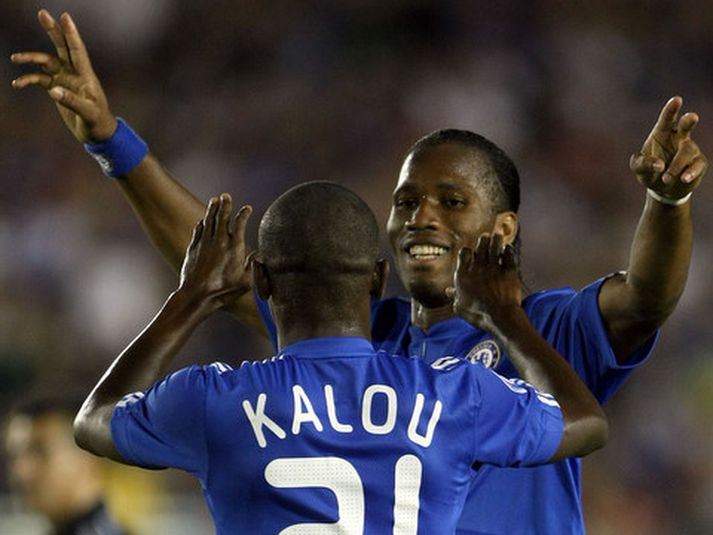 Didier Drogba skoraði fyrir Chelsea á móti Inter í nótt.