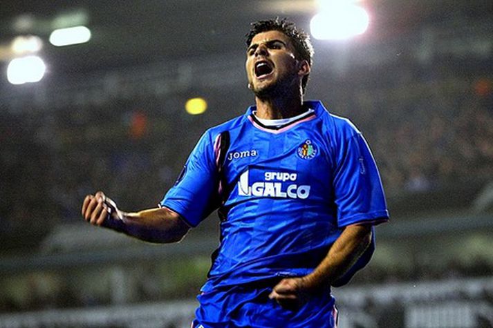 Braulio skoraði sigurmark Getafe gegn Tottenham í kvöld.