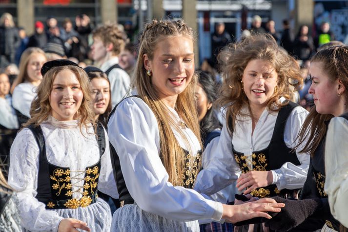 Upplhuturinn var vinsæll hjá dömunum enda með eindæmum fallegur. 