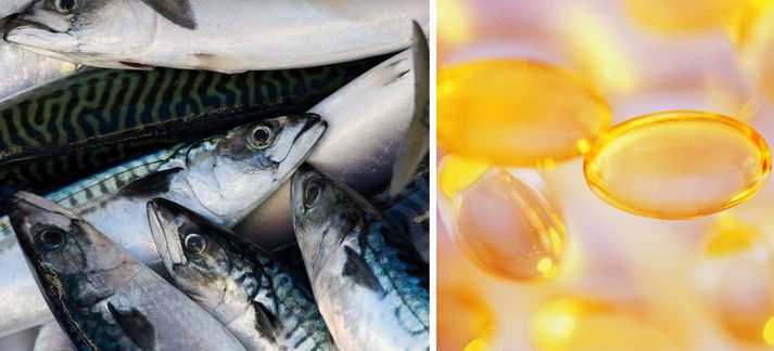 Makríllinn er fituríkur fiskur og fæðubótaefni sem innihalda Omega-3 eru algeng.