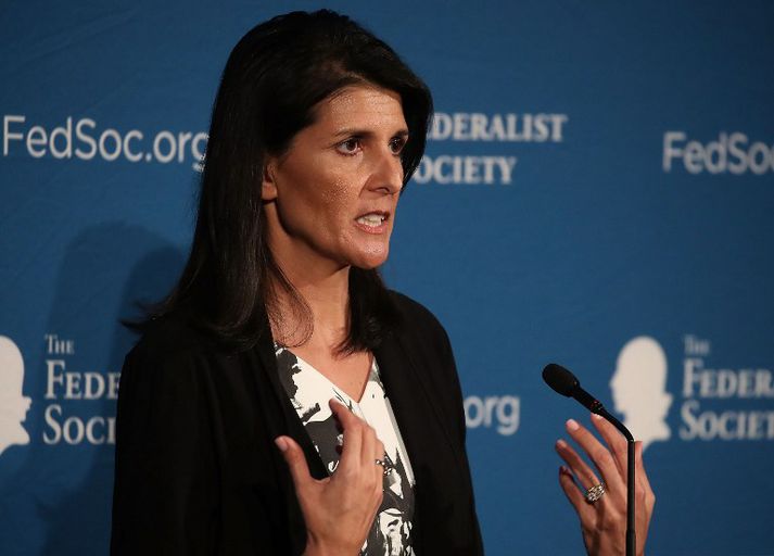 Nikki Haley er dóttir indverskra innflytjenda og yngsti ríkisstjórinn í Bandaríkjunum.