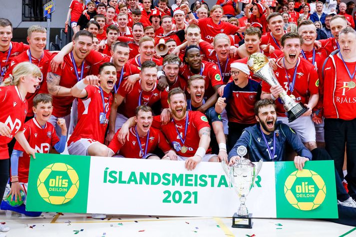 Valur Haukar Olís deild karla vetur 2021 handbolti HSÍ