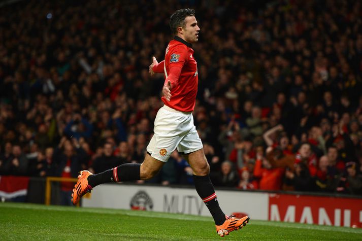 Robin Van Persie var fljótur að skora í kvöld.