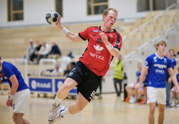 Kristján Ottó Hjálmsson skoraði fjögur mörk í sigri Aftureldingar í kvöld.