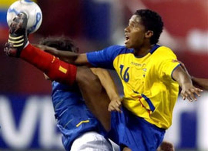 Luis Antonio Valencia í leik með Ekvador.