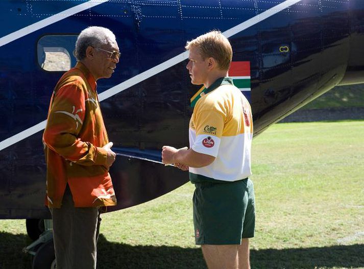 Morgan Freeman og Matt Damon í nýjustu mynd Clints Eastwood, Invictus.