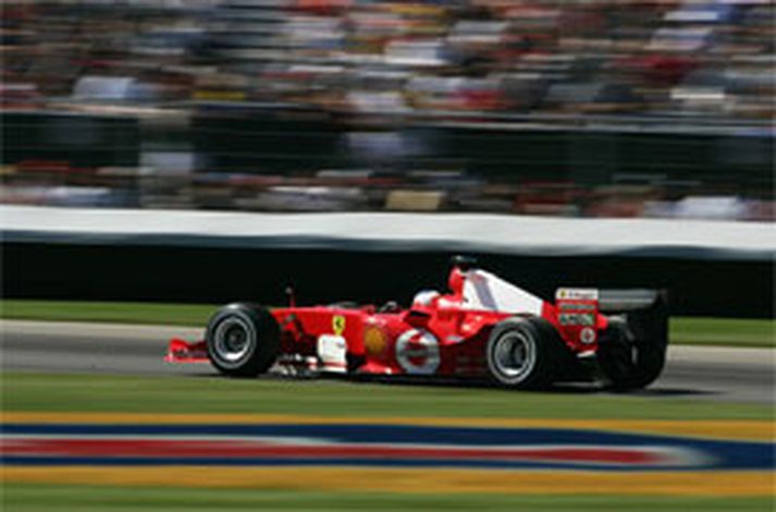 Michael Schumacher hefur sigrað í Indianapolis síðustu tvö ár