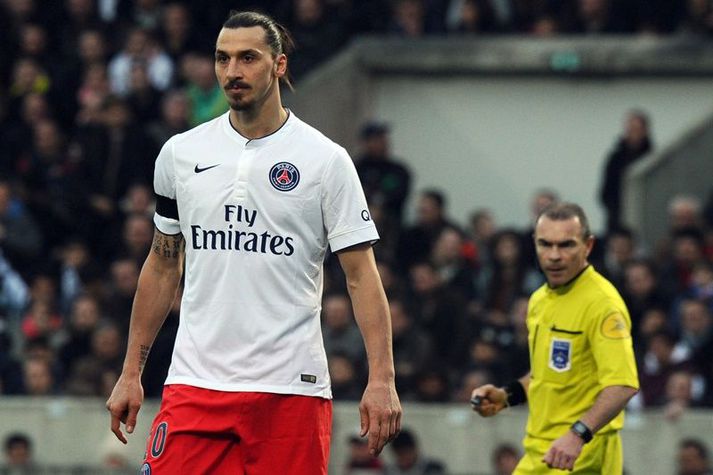 Zlatan og dómarinn sem gerði hann sturlaðan.