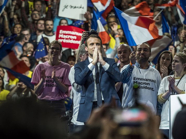 Emmanuel Macron, forsetaframbjóðandi í Frakklandi.