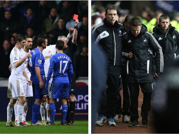 Margir muna eftir atvikinu umtalaða í leik Swansea og Chelsea árið 2013.