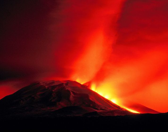 Evrópuverkefnið snýst um Ísland og íslensk eldfjöll; Heklu, Kötlu og eldstöðvarnar í Vatnajökli.