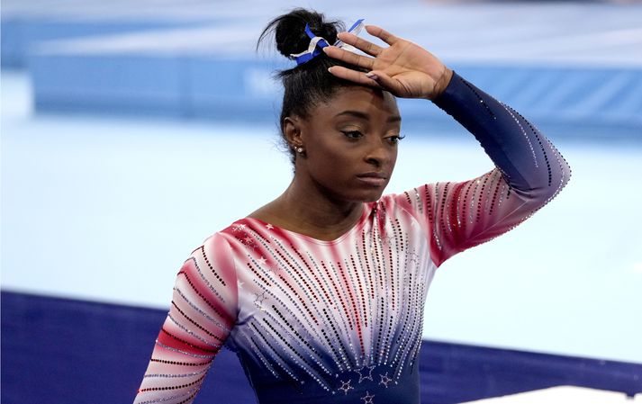 Simone Biles var ein fjölmargra fimleikakvenna sem Larry Nassar misnotaði.