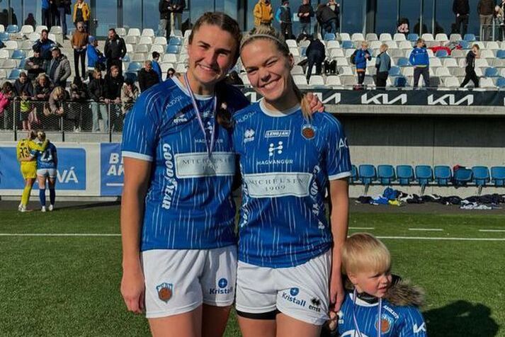 Alda Ólafsdóttir braut ísinn í seinni hálfleik gegn Val sem var byrjunini að markasúpu.