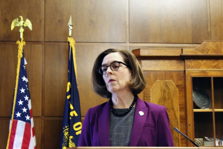 Kate Brown ríkisstjóri fordæmdi repúblikana fyrir að sniðganga þingfund og koma þannig í veg fyrir að fundarfært væri.