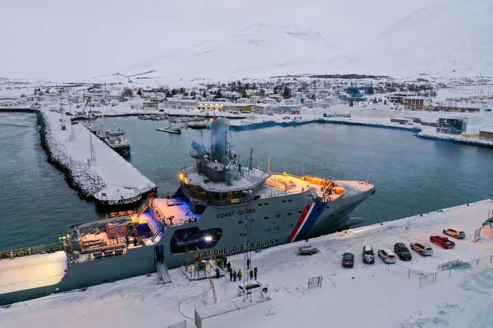 Varðskipið Þór sér Dalvík fyrir um 70 prósent af raforkuþörf bæjarins.