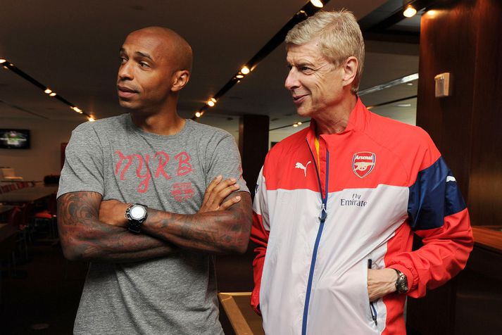 Thierry Henry og Arsene Wenger þjálfa nú báðir hjá Arsenal.