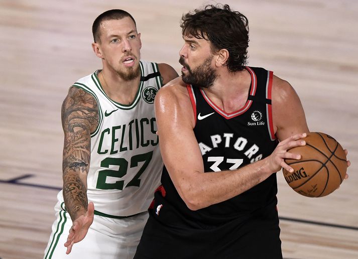 Marc Gasol freistar þess að verða NBA-meistari með Los Angeles Lakers eins og hann varð með Toronto Raptors.