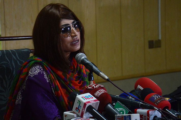 Qandeel Baloch naut mikilla vinsælda í heimalandi sínu, Pakistan.