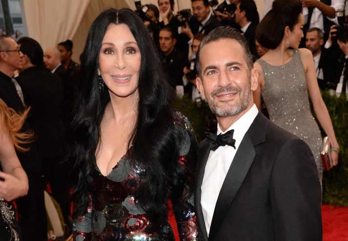 Cher og Marc Jacobs á Met Gala.