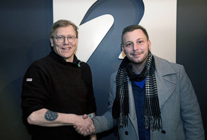 Jón Gnarr og Steindi Jr. 