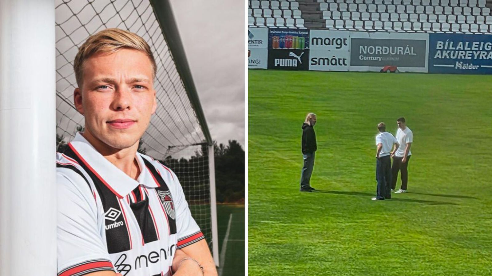 Jason Daði skoðar sig um á Skaganum
