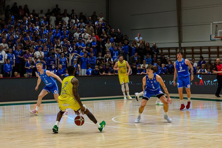 Stjarnan tekur á móti Grindavík í oddaleik undanúrslita Bónus deildar karla í körfubolta.