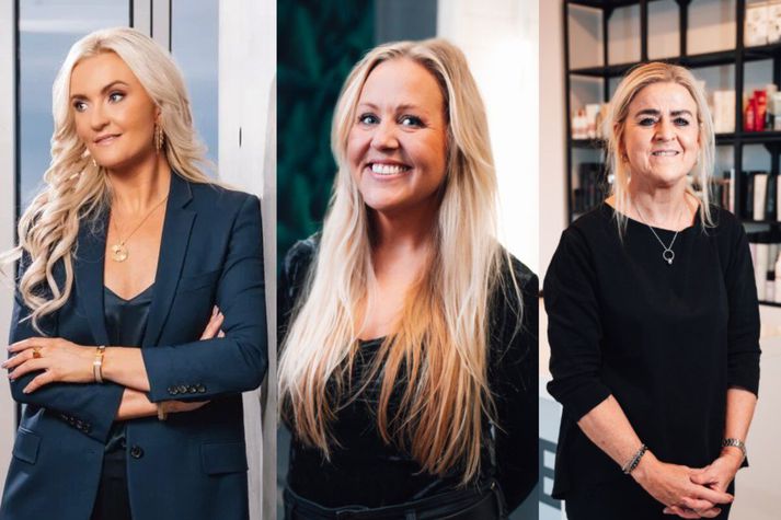Inga Tinna Sigurðardóttir eigandi og forstjóri Dineout, Iðunn Aðalsteinsdóttir eigandi Stofunnar hárstúdíó og Kristjana Þorláksdóttir, eigandi Korner hárstúdíó. Tugir fyrirtækja eru þegar í samstarfi við Sinna og þar á meðal eru hárstúdíóin; Stofan, Mio Mio og Korner, ásamt rakarastofunum Kings & Queens og Disko Paradiso.