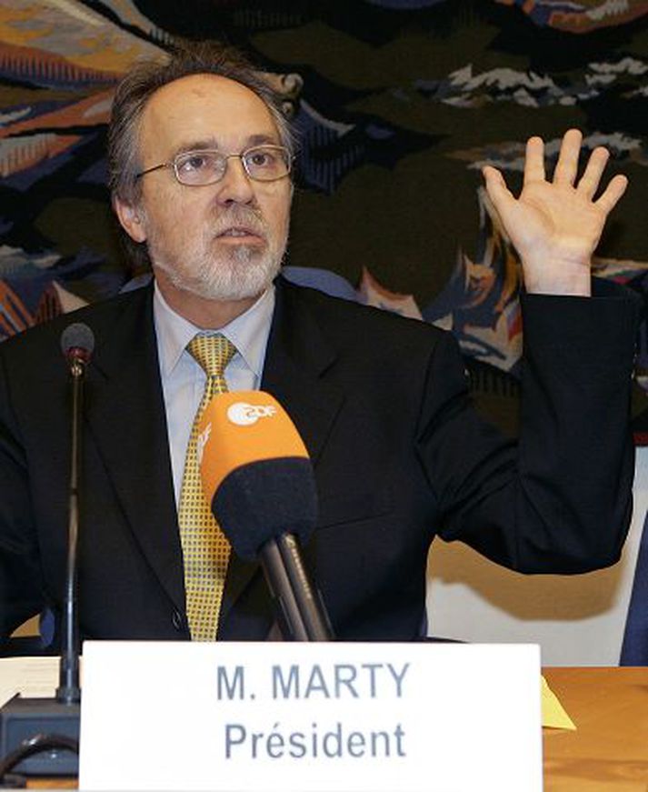 Á fundi Mannréttindanefndarinnar. Að sögn Dicks Marty flutti CIA alla sína fanga frá Evrópu til Marokkó þegar umræður um leynifangelsin komu upp í síðasta mánuði.