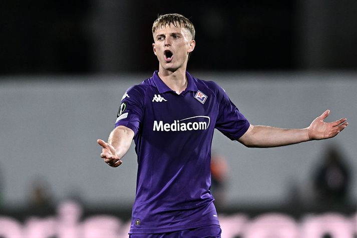 Albert Guðmundsson lék sem lánsmaður með Fiorentina í vetur en er enn í eigu Genoa.