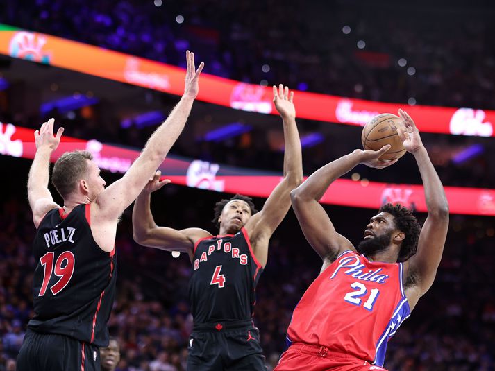 Joel Embiid hefur verið að spila frábærlega undanfarið.