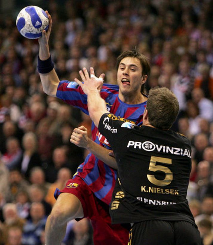 Jonas Larholm skoraði sjö mörk fyrir Svía.